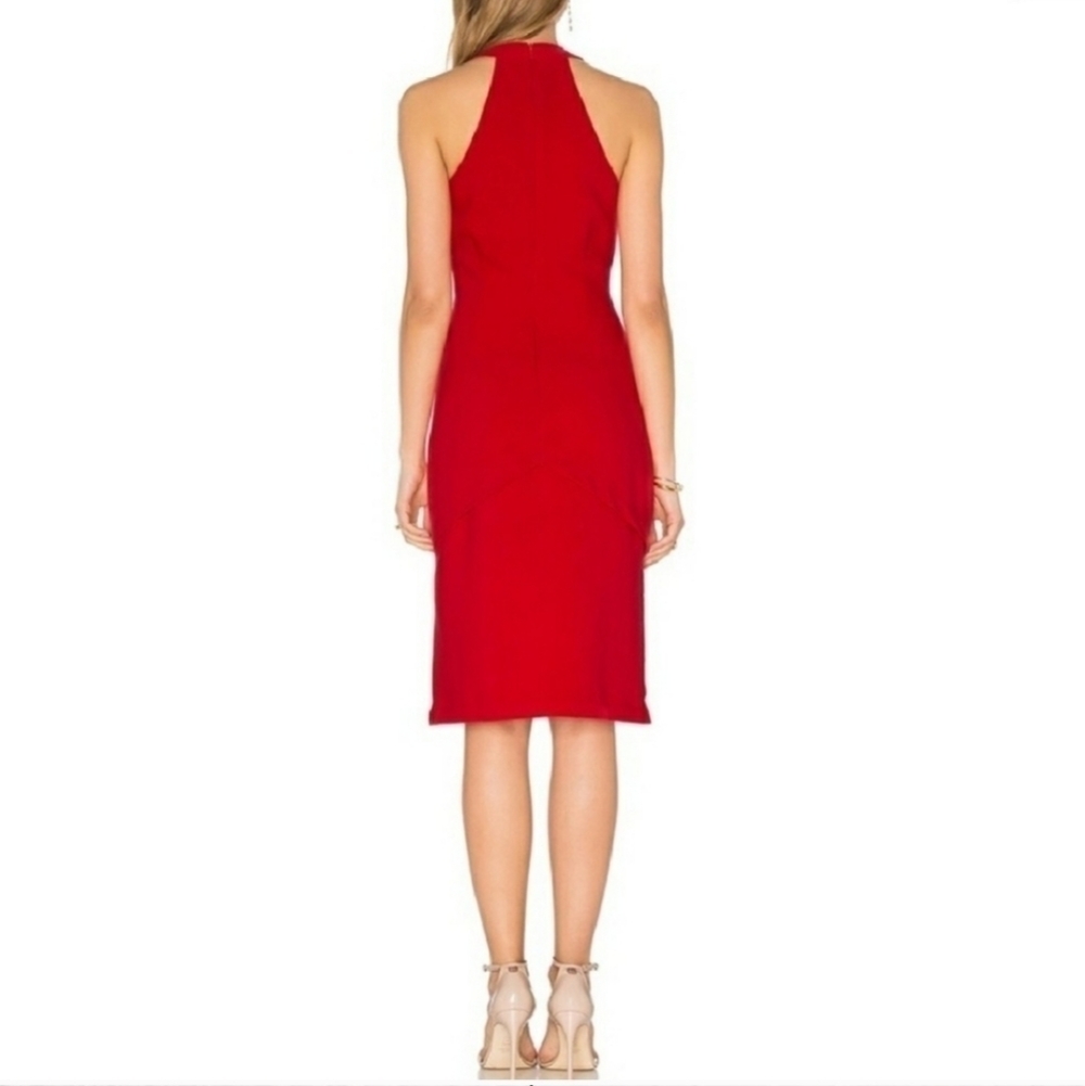 J.O.A. Red Halter Midi Dress - Picture 2 of 8